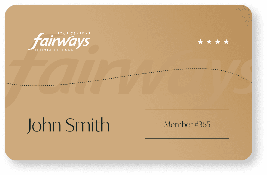 Example of Members Card of Four Seasons Fairways